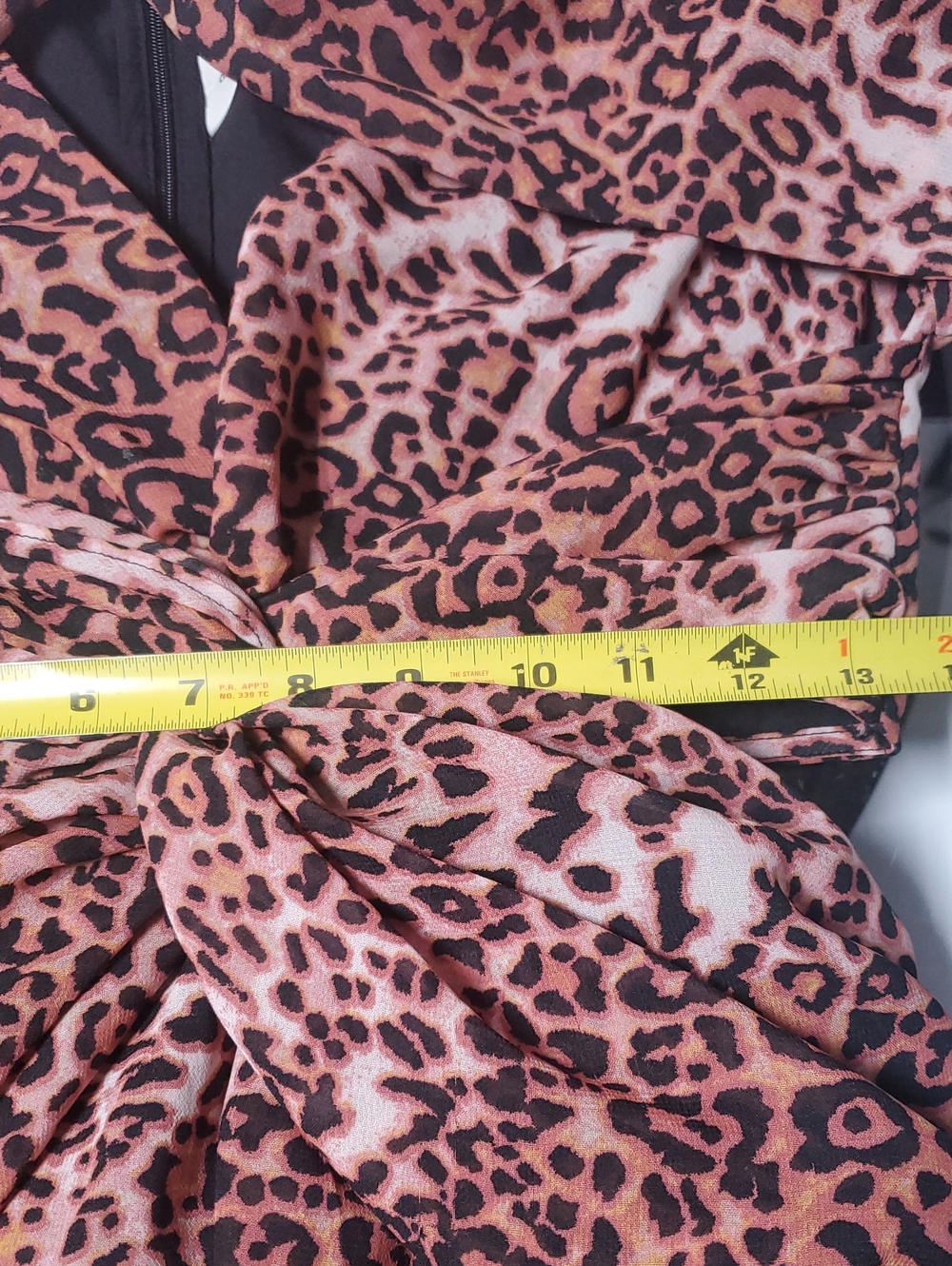 Anthropologie Ranna Gill Leopard Print Cutout Midi Dress Size Small Twist Front - Picture 14 of 16